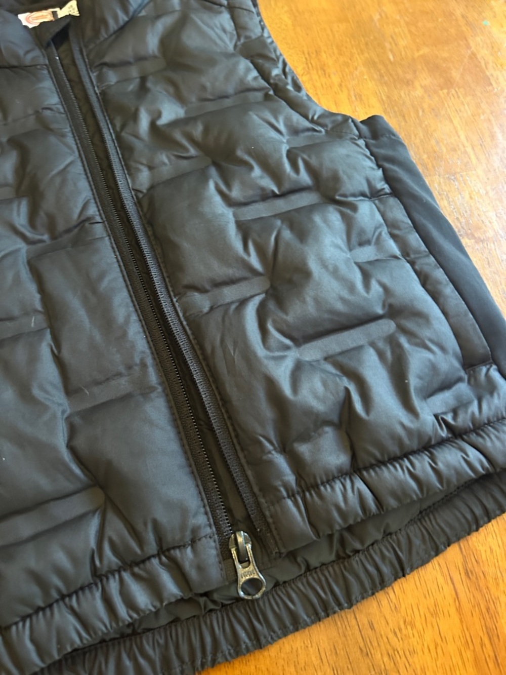 Black Quilted Hooded Puffer Vest for Kids | Boys size 4–5 | Lightweight Layer - Picture 3 of 7